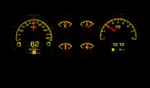 Dakota Digital HDX Gauges - 1978 - 88 Chevy Monte Carlo , El Camino, Malibu, Caballero