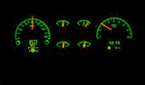 Dakota Digital HDX Gauges - 1978 - 88 Chevy Monte Carlo , El Camino, Malibu, Caballero