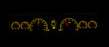 Dakota Digital HDX Gauges - 1969-76 Chevy Nova, 73-75 Buick Apollo, 75-76 Skylark, 73-76 Olds Omega, 71-76 Pontiac